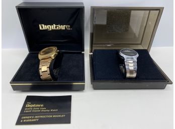 2 Vintage Digital Watches: Digitare & Sensor With Original Boxes