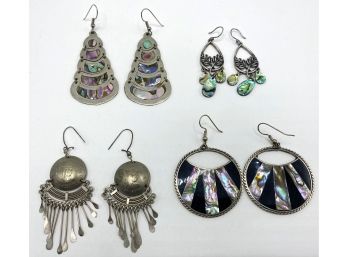4 Vintage Earrings, Some From Mexico