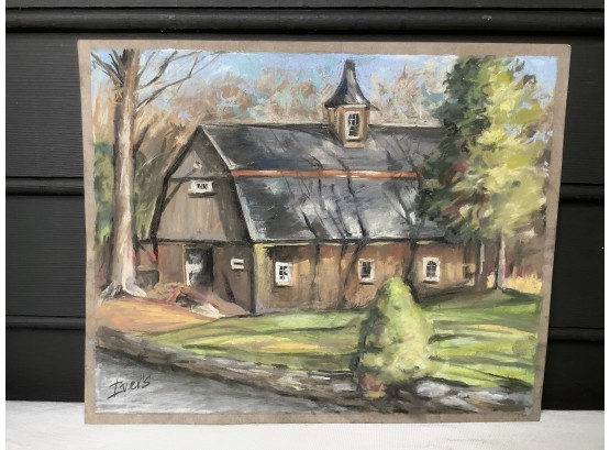 Painting Of Barn By Ivers