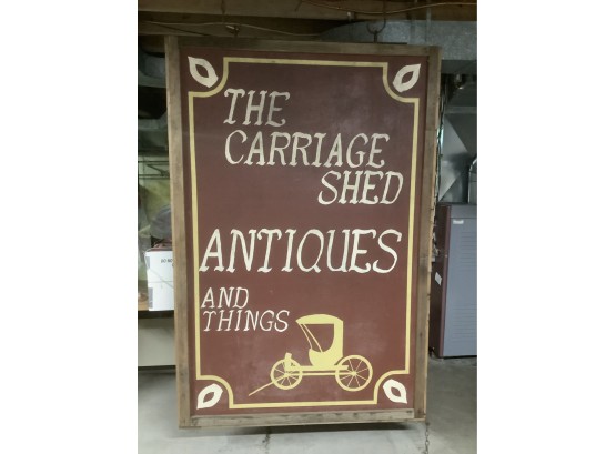 Enormous Monumental Carriage Shed Sign