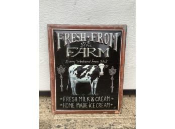 Fresh From Farm Sign