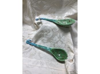 Set Of Peacock Spoons