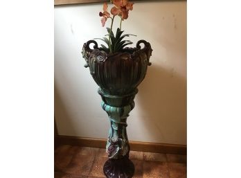 Gorgeous Ceramic Pedestal And Plant Stand