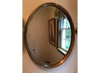 Vintage Oval Beveled Mirror
