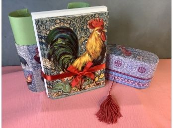Boxed Harvest Rooster Blank Cards Set
