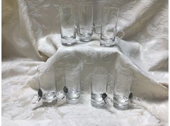 Set Of 7 Glasses With Round Handles