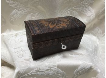 Great Wooden Box With Key