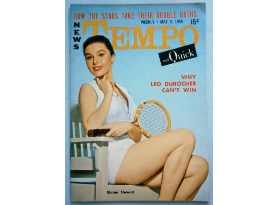 May 1955 TEMPO Magazine With Elaine Stewart Cover
