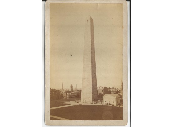 Cabinet Photo Of Bunker Hill Monument In Charlestown, Mass