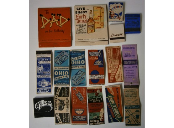 Vintage Advertising Matchbook Covers