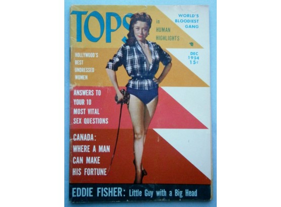Dec. 1954 Tops Magazine With Eddie Fisher Story