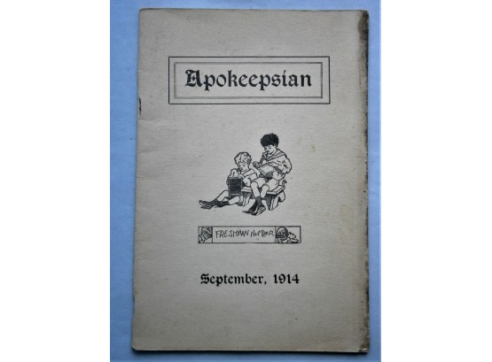 1914 'Apokeepsian' Poughkeepsle N.Y. High School Student Publication