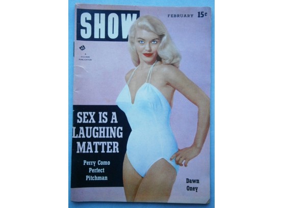 February 1955 SHOW Magazine With Dawn Oney Cover