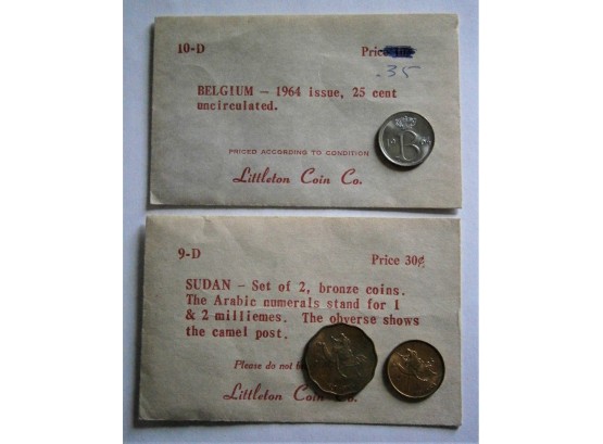 1964 Belgium 25 Cent Coin
