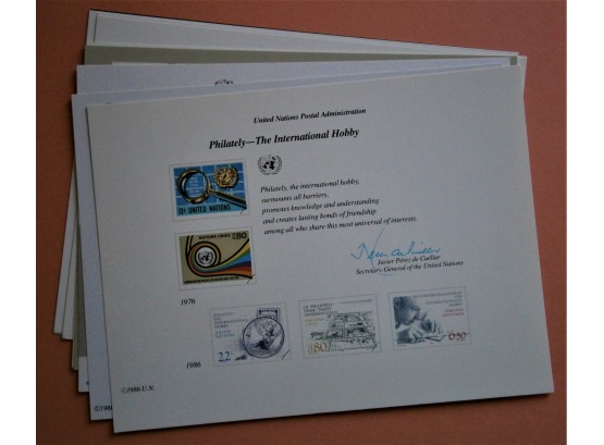 (10) Different United Nations Postal Souvenir Cards