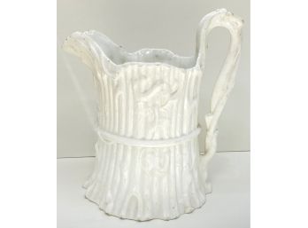 Antique White Pitcher Mark Indicates It Was Made In 1847