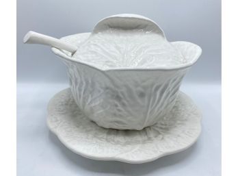 New In Box Block Subtil Covered Soup Tureen With Platter & Ladle, Portugal