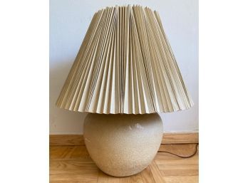 Large Vintage Ceramic Table Lamp Stamped S&M Inc, 1978