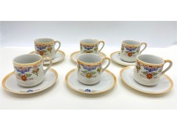 Espresso Set, Service For 6, Made In Occupied Japan