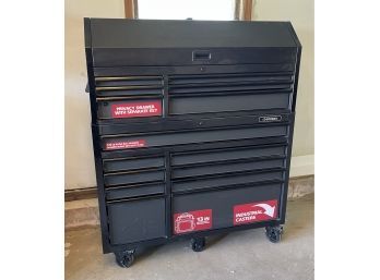 Husky 15-Drawer Tool Cabinet With Various Tools - Original Cost Over $1000