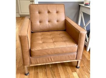 Mid Century Styled Leather Lounger