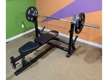 Powertech Strength Bench And Weights Including Leg Extension And DB Method Squat