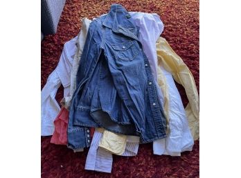 Lot Of Ladies Button Down Shirts