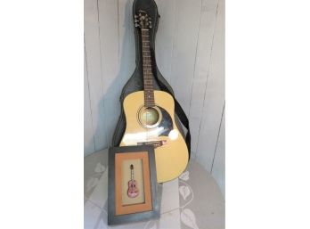 George Washington Lyon Acoustic Guitar With Guitar Art