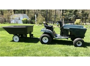 CRAFTSMAN TRACTOR And UTILITY TRAILER