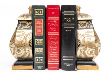 Leather Bound Books & Bookends