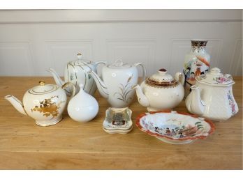 Fantastic Bundle Of Vintage Imported Fine China, Jianding Porcelain And Glass Trinket Bowls