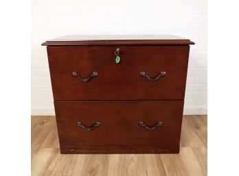 2-drawer Cherry File Cabinet