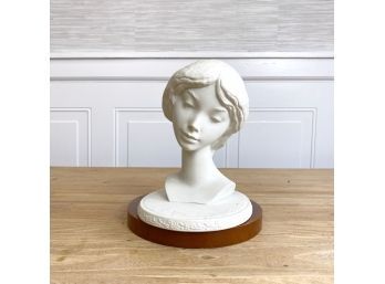 Mid-century Lladro Porcelain Bust