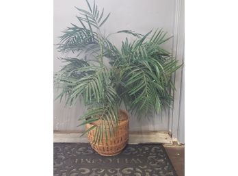 Artificial Plant With Basket Planter