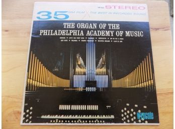 The Organ Of The Philadelphia Academy Of Music