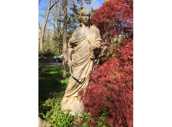 Paid $1,650 - Spectacular ENORMOUS Garden Statue 82' OR 6'8' Tall - Made Of Composite Material - Easily Moved