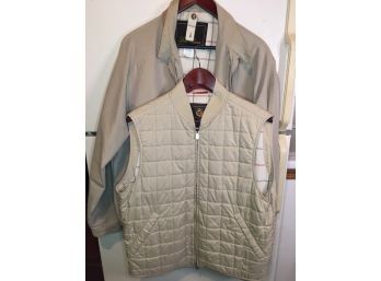 Beautiful Mens LORO PIANA Jacket / Quilted Vest - Both VERY Nice Pieces - Both Size L - Paid $3,825 For Both