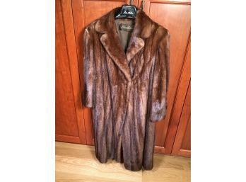 Beautiful Vintage Ben Kahn Mink Coat - Great Shine - Worn Very Little - Appears To Be  Size 8-12 - Very Nice