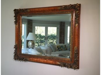 Very Large And Very Ornate Mirror With Beveled Glass - 50' X 40' - Great Piece - Fantastic Large Size