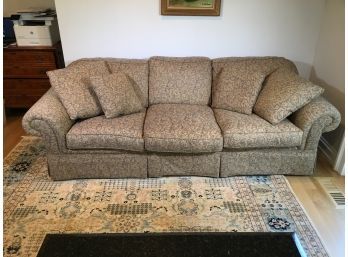 Fantastic Super Comfortable Sofa - Very Nice Fabric In Great Condition - Very Good Quality Piece