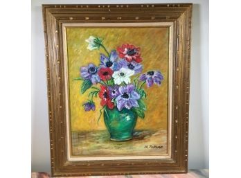 Lovely Impressionist Panting By MALVIN KELLNER In Very Nice Gilded Frame - Very Nice Painting