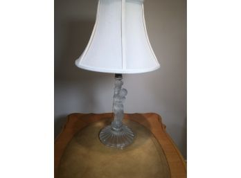 Stunning Antique / Vintage BACCARAT France Crystal Cherub Boudoir Lamp - Very Rare Piece - Very Pretty Piece