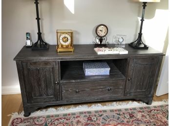 Great Looking And Functional Sideboard / Credenza / Server - Graywashed Finish - Can Be Used For ANYTHING !