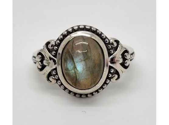 Labradorite Ring In Sterling Silver