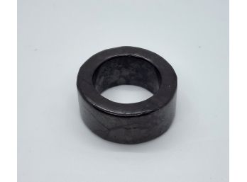 Shungite Carved Band Ring