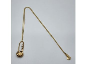 Cute Gold Over Sterling Pendant Necklace