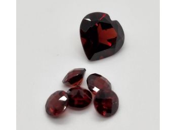 Red Garnet Lot With Really Nice Heart