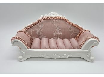 White & Pink Hand Made Sofa Ring Storage