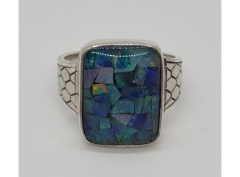 Bali, Mosaic Opal Ring In Sterling Silver