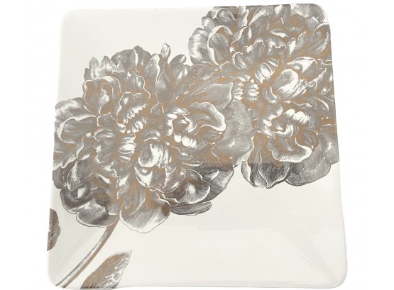 11' Square China Platter By Eloquent Inc. For Neiman Marcus
